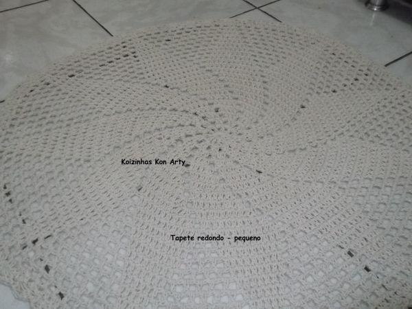 Tapete redondo - pequeno